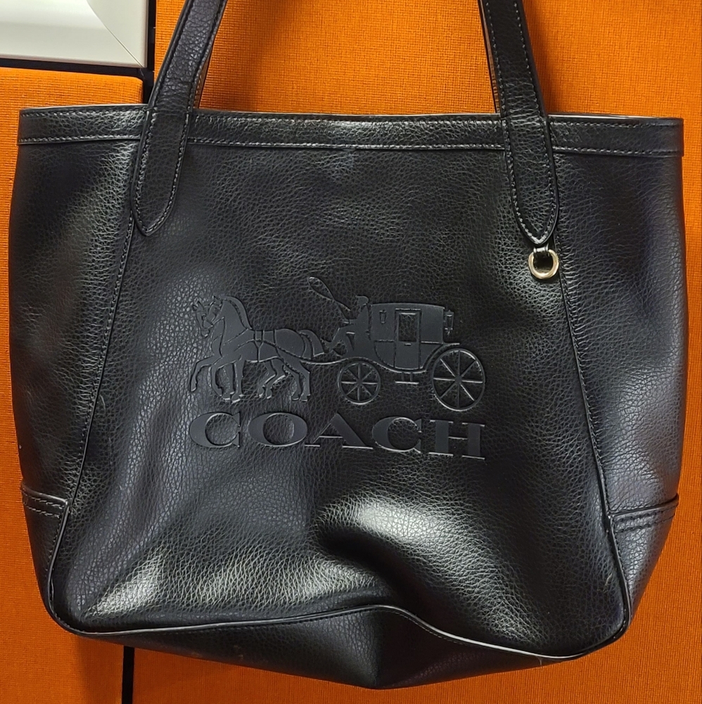 Coach pebble leather tote